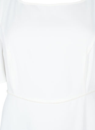 Zizzi Festkjole i empiresnitt, Bright White, Packshot image number 2