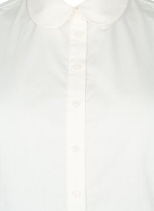 Løs skjortekrage i bomull, Bright White, Packshot image number 2