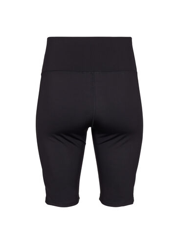 Lange tettsittende treningsshorts, Black, Packshot image number 1
