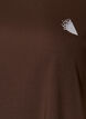 Ensfarget trenings-T-skjorte, Brun, Packshot image number 2