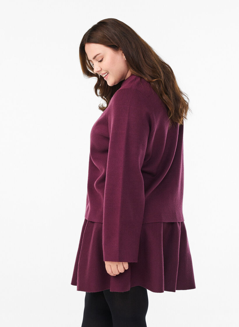 Cardigan med v-hals og vide ermer, Fig, Model