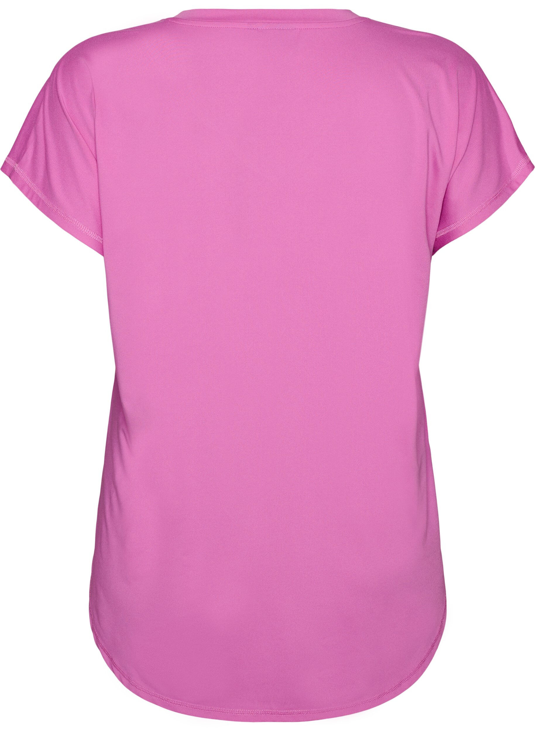 ZizziT-skjorte til trening med V-hals, Lilla, Packshot image number 1