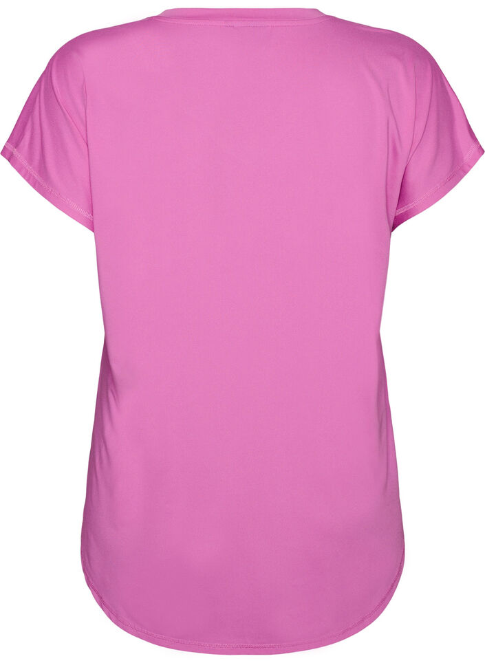 T-skjorte til trening med V-hals, Lilla, Packshot image number 1