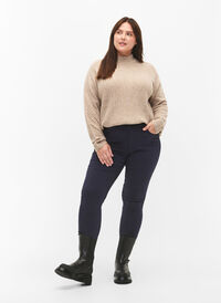 Slim fit bukser med lommer, Night Sky, Model
