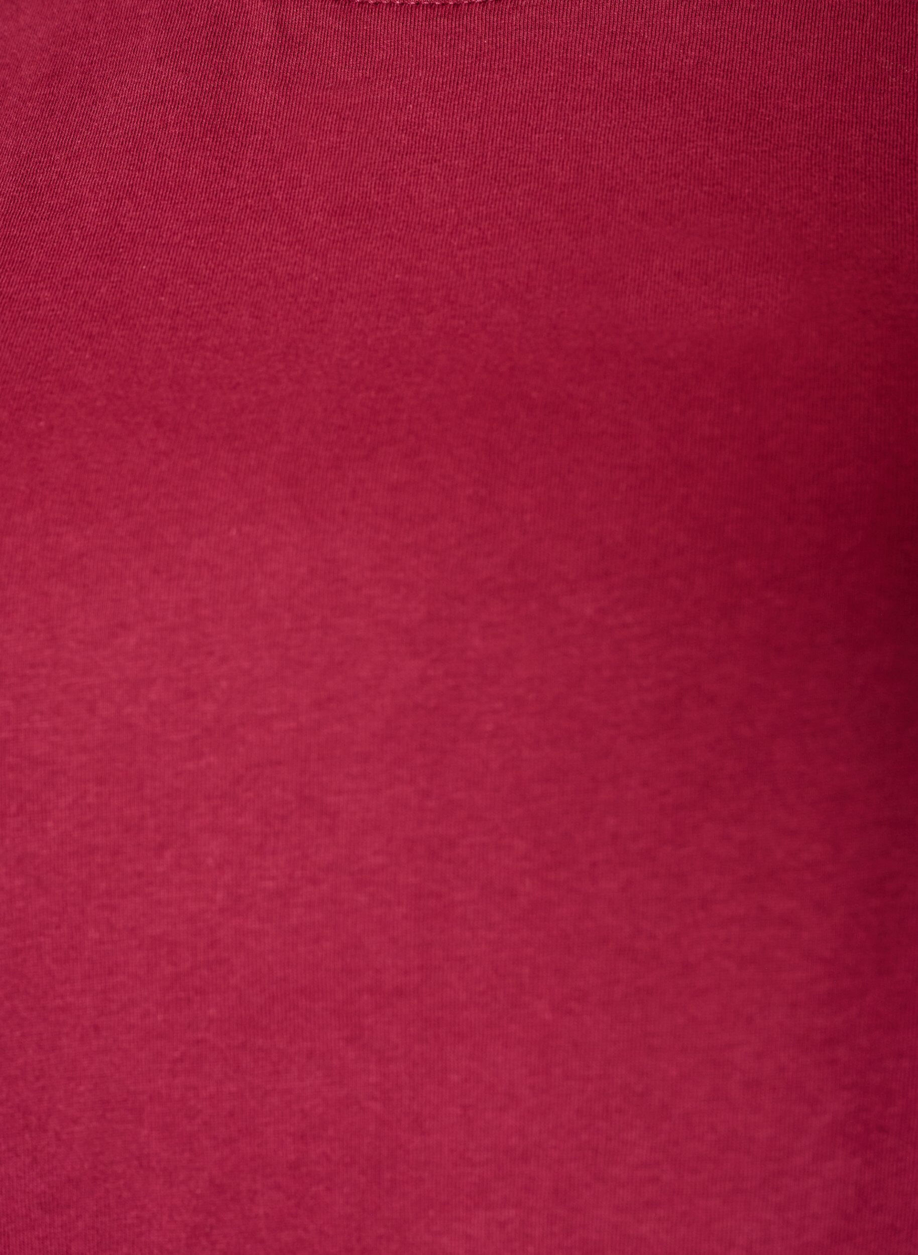 ZizziT-skjorte med asymmetrisk blondekant, R&oslash;d, Packshot image number 2