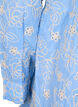 Kjole med broderte blomster og lange ermer, Blå, Packshot image number 3