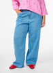 Jeans med vide ben og h&oslash;y midje, Bl&aring;, Model image number 2