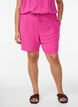 Shorts med lommer og elastisk linning, Rosa, Model image number 0