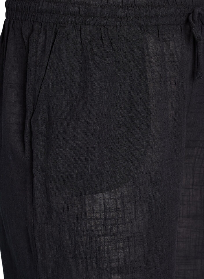 FLASH - Bukse med rett passform og høy midje, Svart, Packshot image number 2