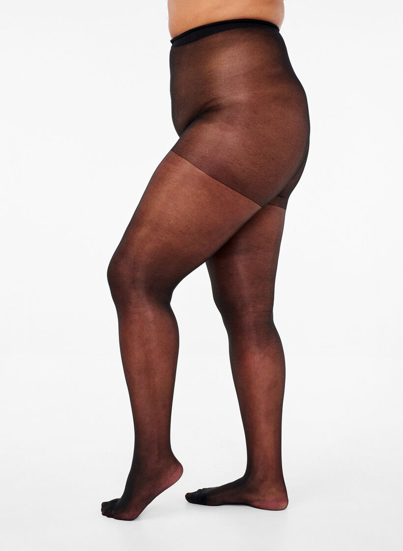 Løpebestandige 30 denier strømpebukser, Svart, Model image number 0