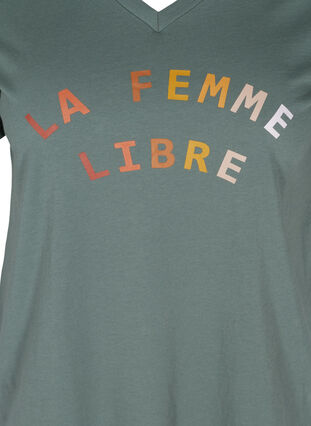 T-skjorte med trykk, Balsam Green FEMME, Packshot image number 2