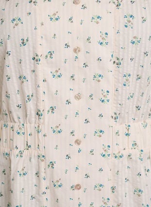 Zizzi Midikjole med korte ermer og en frontsplitt, Hvit, Packshot image number 2