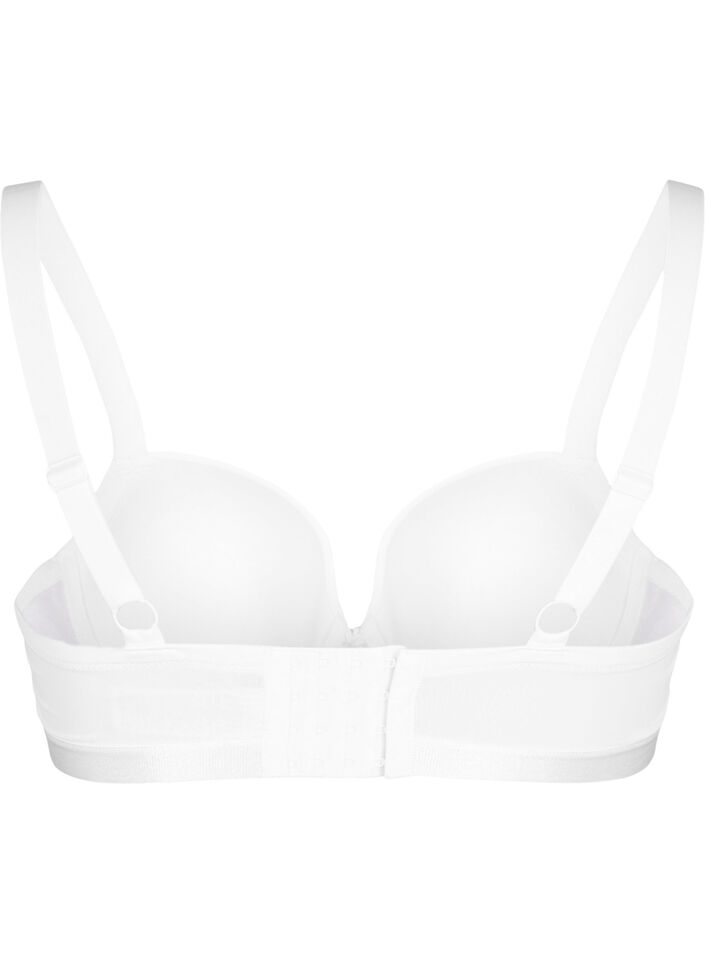 Formstøpt bh med mesh, Hvit, Packshot image number 1