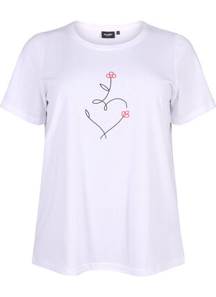 FLASH - T-skjorte med motiv, Bright White Heart, Packshot image number 0
