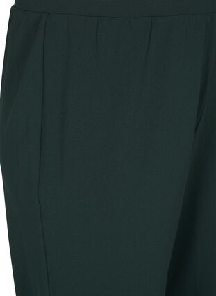 Zizzi Flash – Bukser med rett passform, Grønn, Packshot image number 2