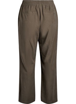 Zizzi FLASH - Viskosebukser med elastisk linning, Grønn, Packshot image number 1