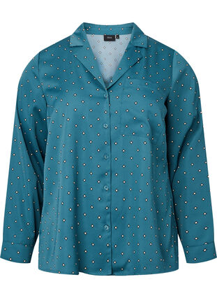 Nattskjorte med trykk, Balsam AOP, Packshot image number 0