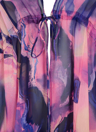 Strandkimono med trykk, Purple Swirl, Packshot image number 2