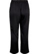 Pyjamasbukse i sateng med elastisk linning, Black, Packshot image number 1