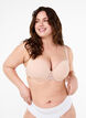 Formstøpt bh med mesh, Beige, Model image number 0