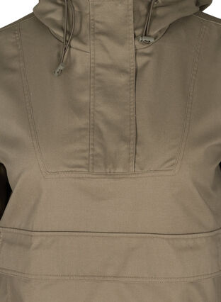 Anorakk med hette og lomme, Bungee Cord , Packshot image number 2