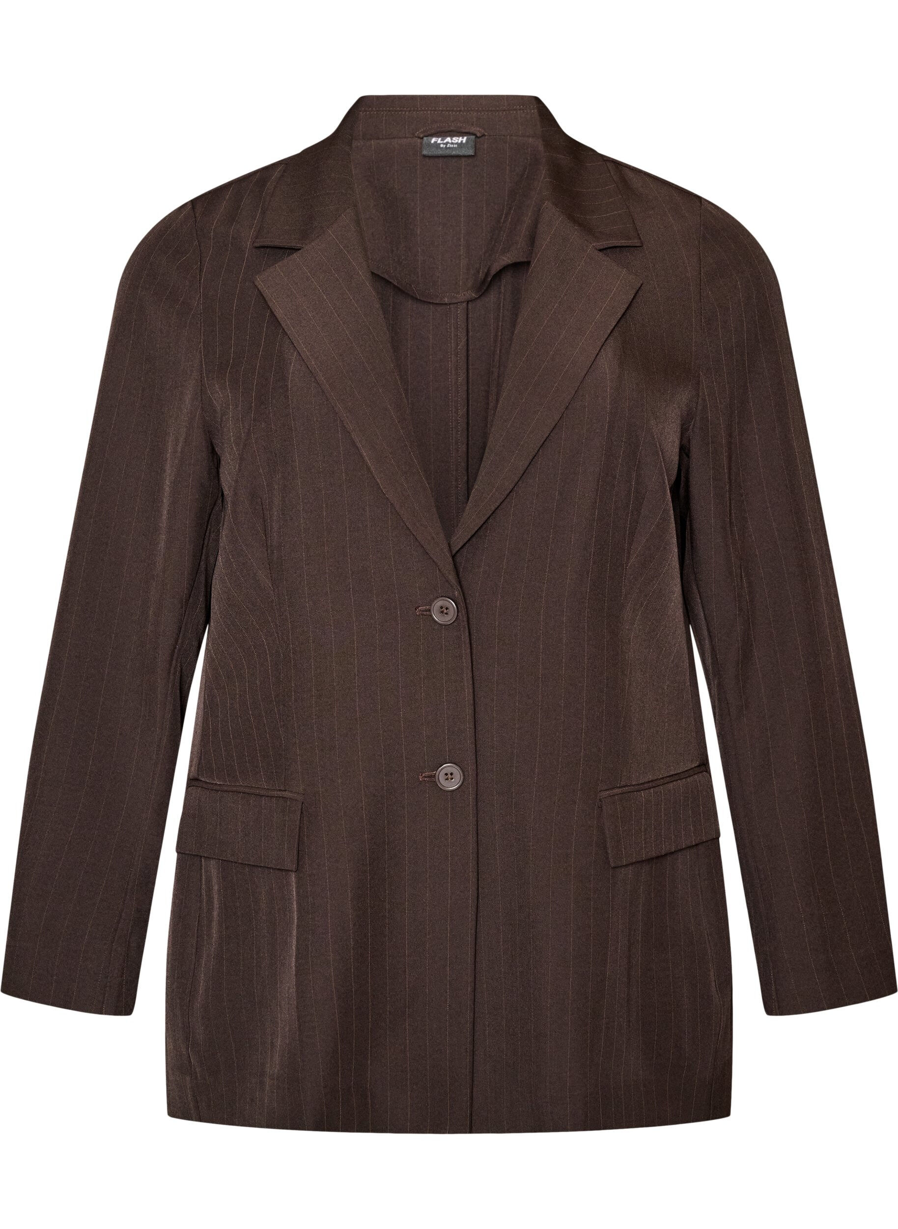 FLASH - Blazer med lommer og splitter