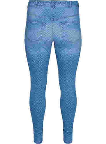 Mønstrete Amy jeans med høyt liv, Ethnic Pri, Packshot image number 1
