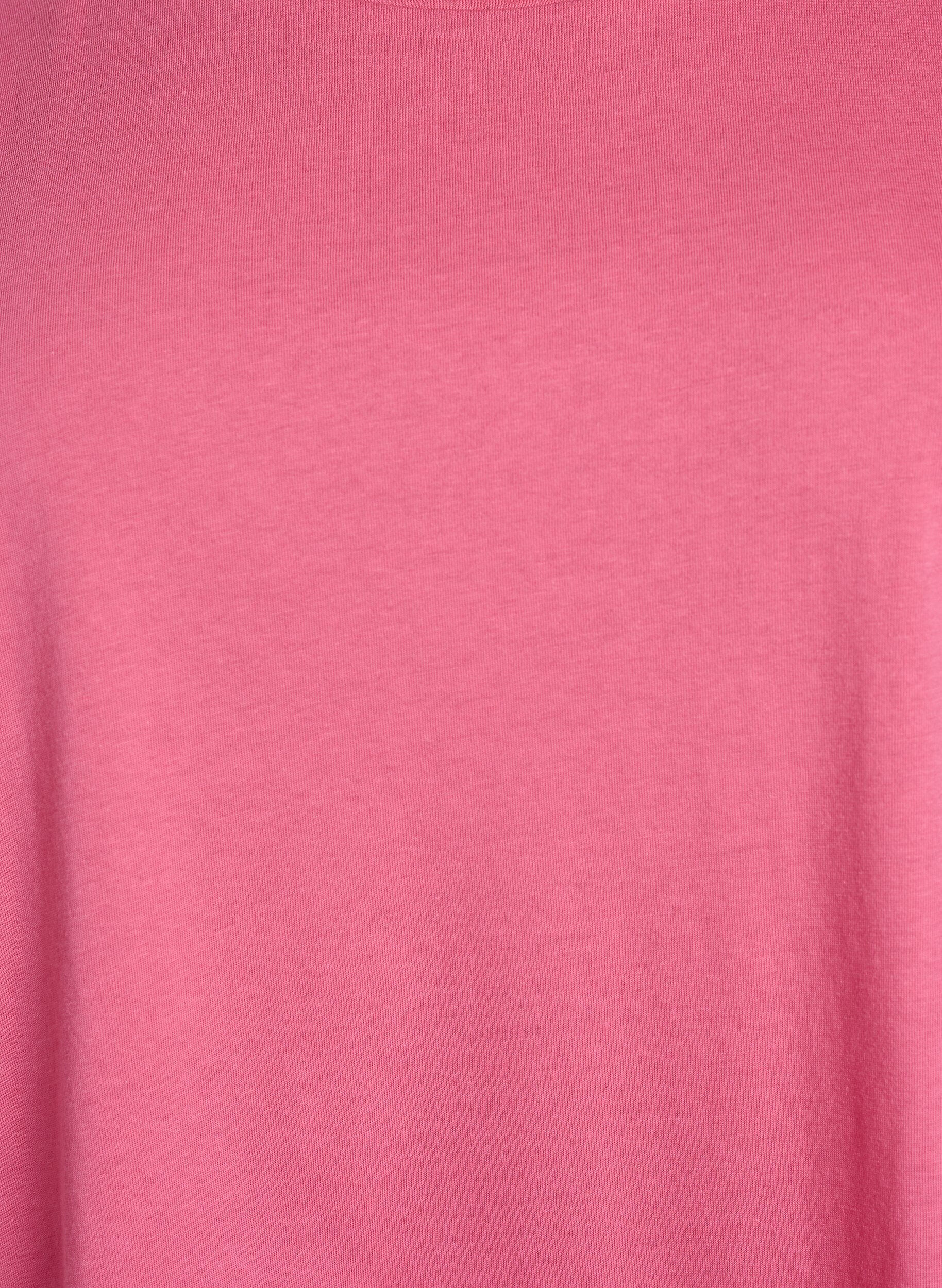 ZizziKortermet T-skjorte i bomullsblanding, Rosa, Packshot image number 2