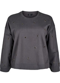 Genser med maljer, Grå Genser med maljer