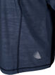 Treningsbluse med glidelås, Mood Indigo, Packshot image number 3