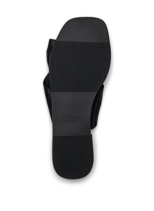 Zizzi Wide fit - Slip-in med kryssede satengstropper, Black, Packshot image number 4