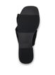 Wide fit - Slip-in med kryssede satengstropper, Svart, Packshot image number 4