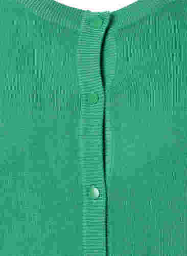 Ribbet cardigan med knappelukking, Leprechaun, Packshot image number 2