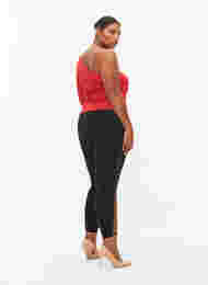 Leggings med snøring, Black, Model