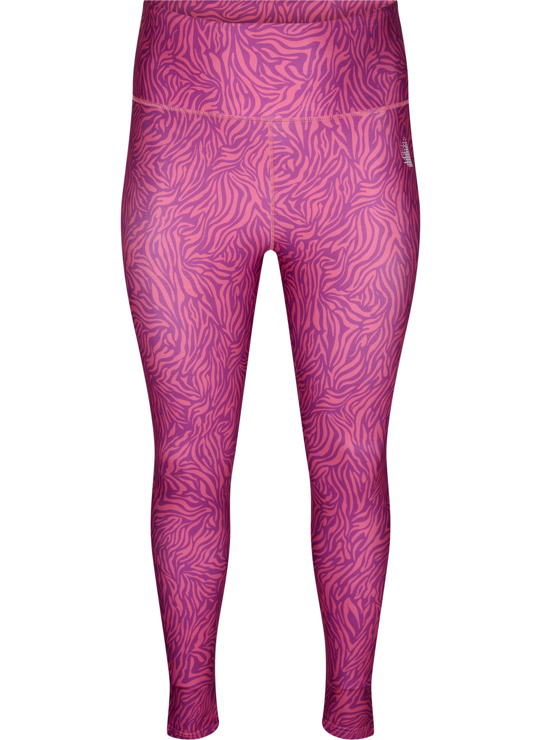 Zizzi 7/8 trentights med dyreprint, Charisma AOP, Packshot image number 0
