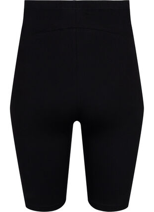 Zizzi Tettsittende gravidshorts i bomull, Svart, Packshot image number 1