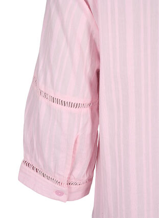 Bluse med 3/4-ermer og blonder, Almond Blossom, Packshot image number 3