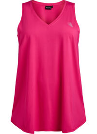Trenings-topp med v-hals, Rosa Trenings-topp med v-hals