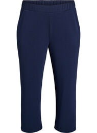 Loose fit bukser med 7/8 lengde, Navy Blazer Solid
