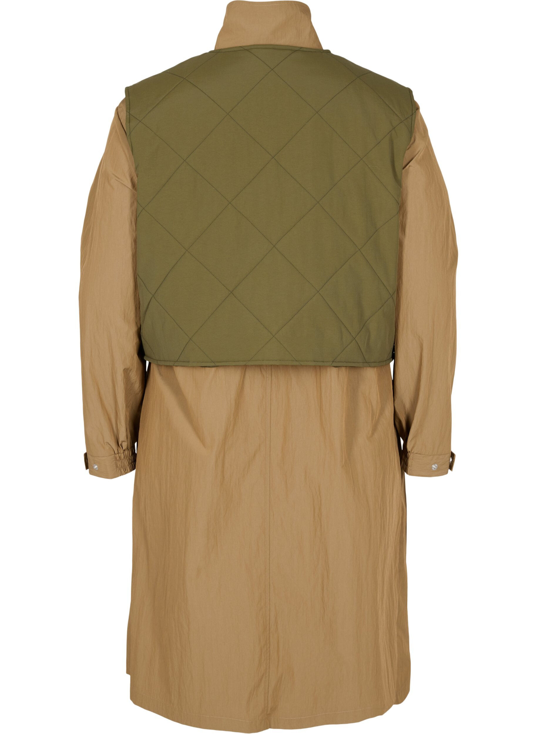 Zizzi Parkas med avtagbar vest, Ermine w. Grape Leaf, Packshot image number 1