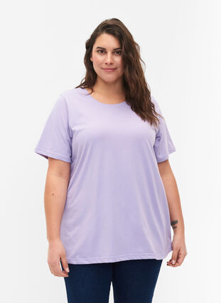 FLASH - T-skjorte med rund hals, Lavender, Model image number 0