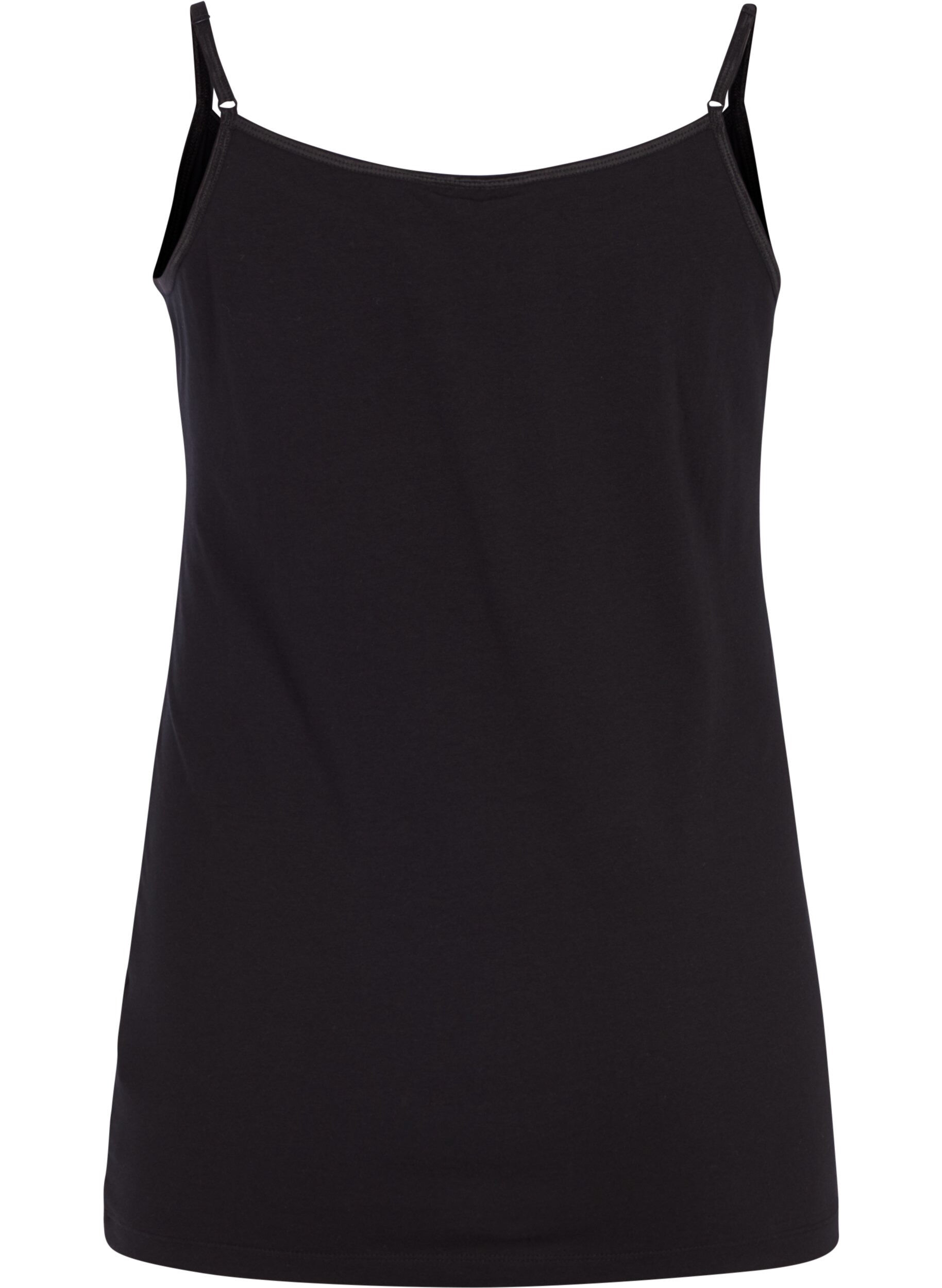 Zizzi Basis stropptopp, Black, Packshot image number 1