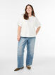 Boxy bomulls-t-skjorte, Hvit, Model image number 1
