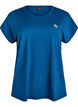 Ensfarget trenings-T-skjorte, Bl&aring;, Packshot image number 0