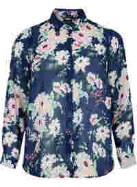 FLASH - Langermet skjorte med blomstermønster
