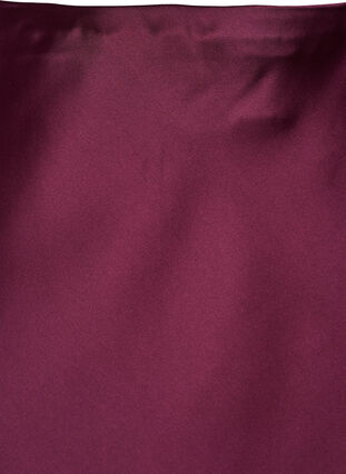 Zizzi Midiskjørt i sateng, Mørk Bordeaux, Packshot image number 2