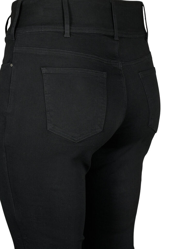 Super slim Bea jeans med ekstra høyt liv, Black, Packshot image number 3
