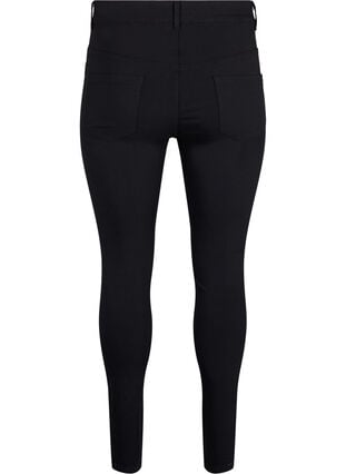 Zizzi Slim fit bukser med lommer, Svart, Packshot image number 1