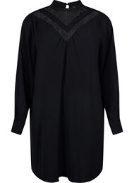 Kort kjole med blondedetaljer, Black