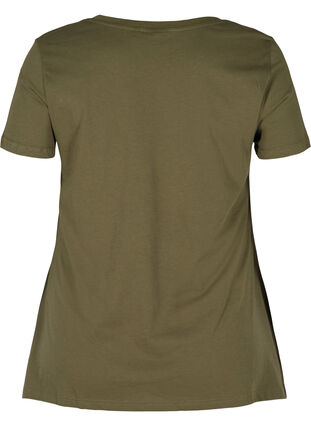 T-skjorte i bomull med A-form, Ivy Green XOXO, Packshot image number 1
